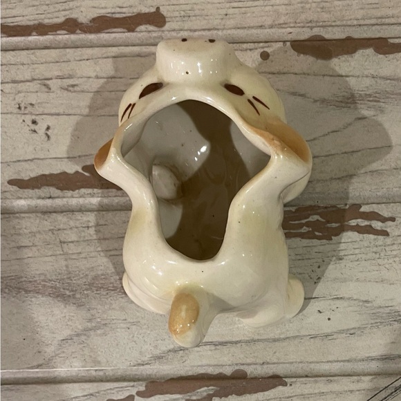 Vintage Ceramic Pig Decor Figurine Mid-Century Style Ceramics Planter Container - Picture 6 of 9